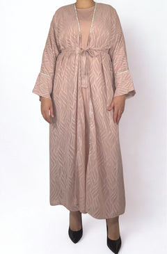 Amira Abaya-Zweiteiler in Rosa