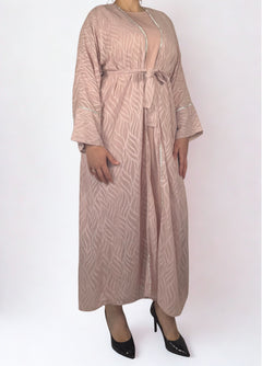 Amira Abaya-Zweiteiler in Rosa