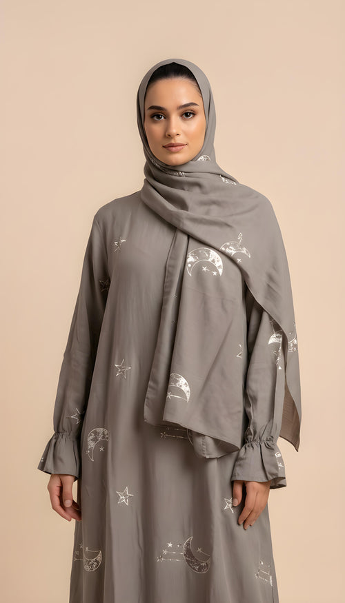 Abaya Ensemble in Marrone