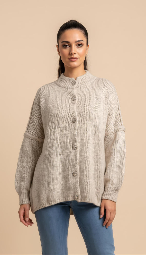 Alya Cardigan in Creme
