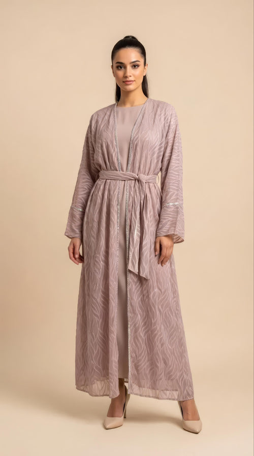 Set Abaya Amira in Rosa