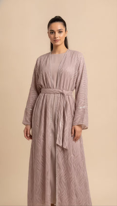 Set Abaya Amira in Rosa