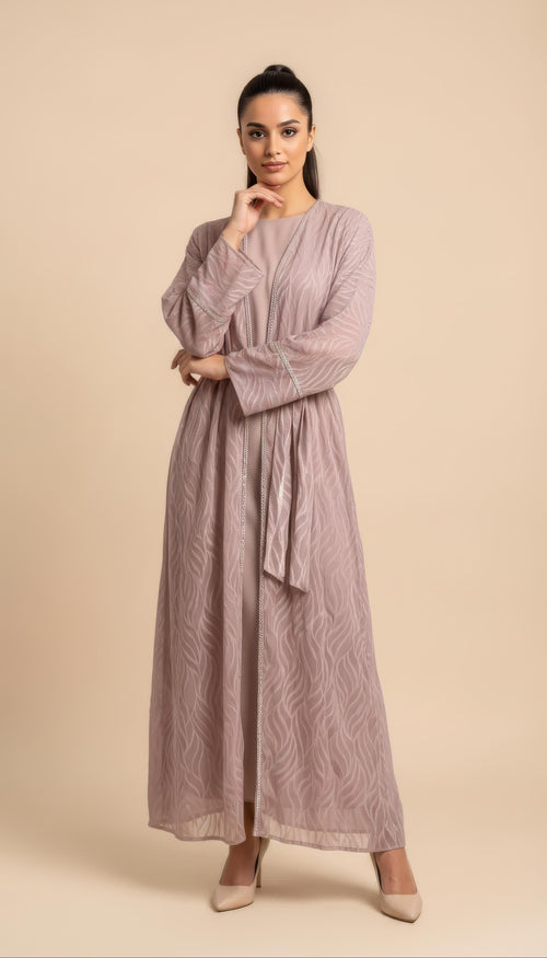 Set Abaya Amira in Rosa