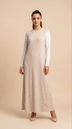 Sottoveste in cotone - Beige