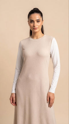 Sottoveste in cotone - Beige