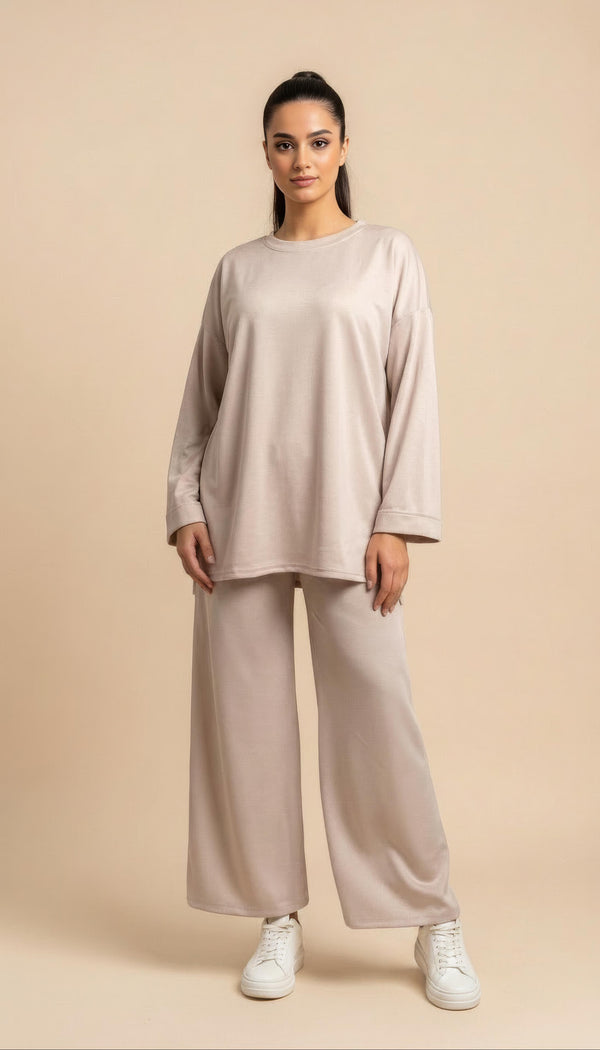 Comfy Zweiteiler Creme