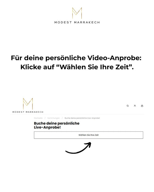 Buche deine persönliche Video-Call-Anprobe!