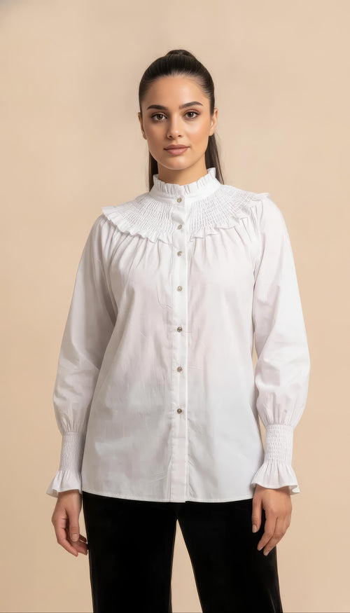 Elegante Bluse mit femininen Details