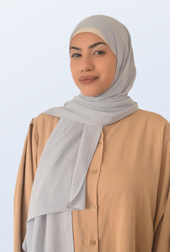 Soft Hijab Himmelgrau