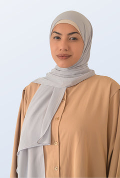 Soft Hijab Himmelgrau