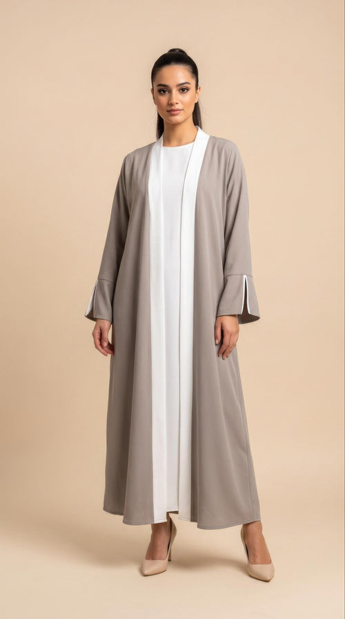 Layali Abaya Taupe/Beige