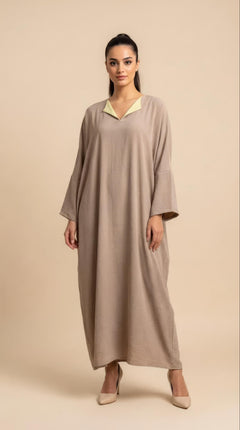 Layan Abaya in Taupe