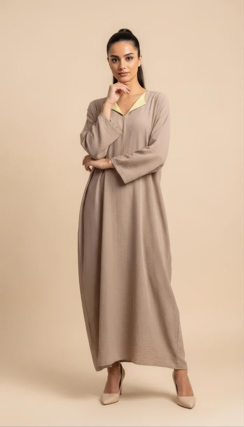 Layan Abaya in Taupe