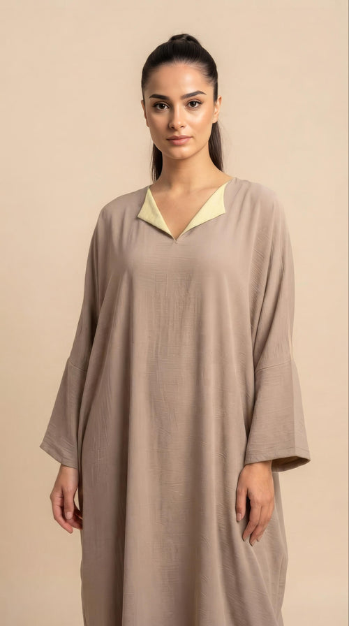 Layan Abaya in Taupe