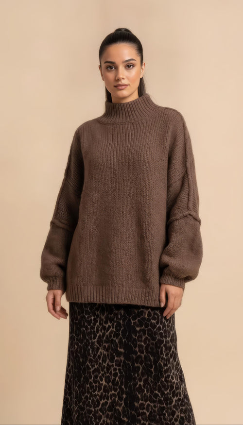Maya Pullover in Taupe