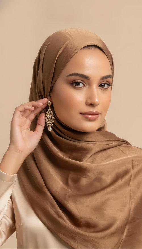 Organza Hijab - Golden Sand