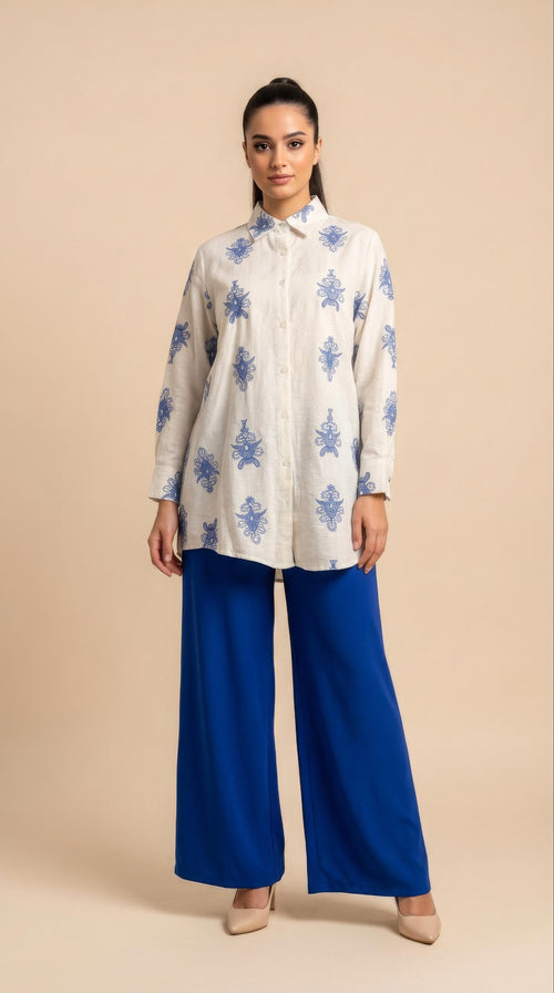Coordinato Oriental in Blue