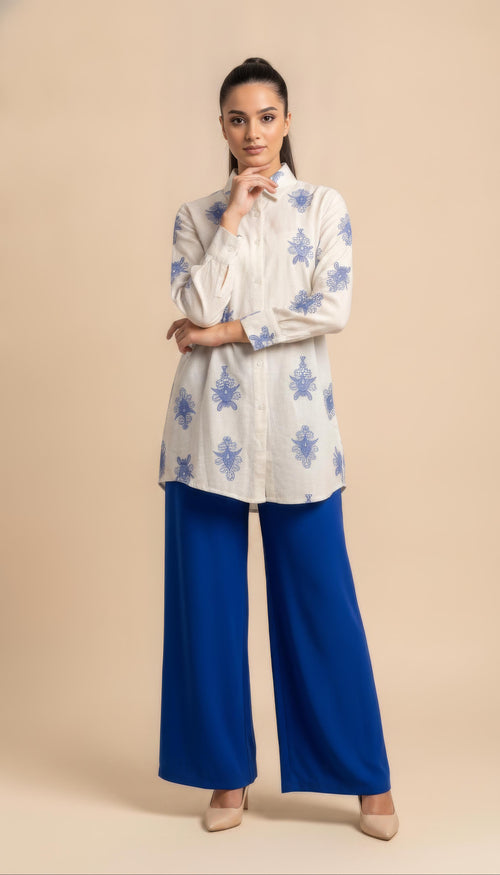 Coordinato Oriental in Blue