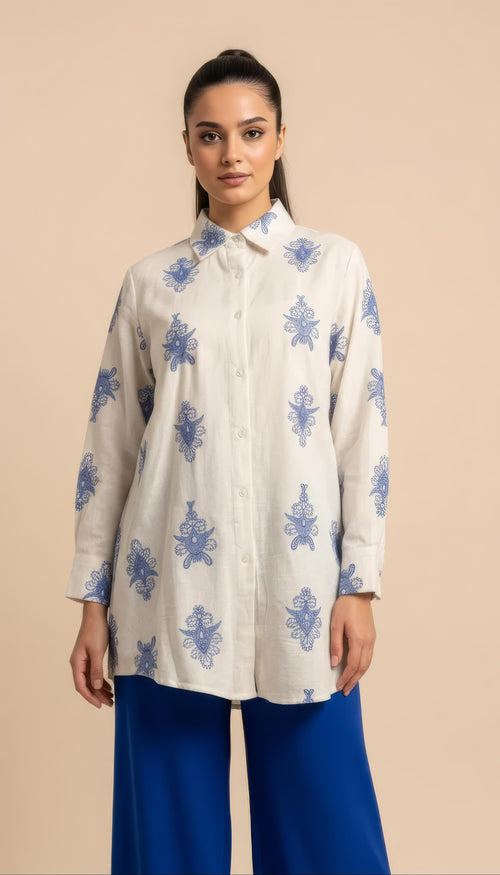Coordinato Oriental in Blue