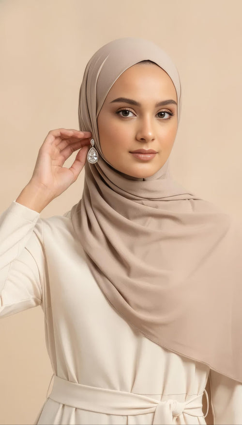 Premium Jersey Hijab - Beige