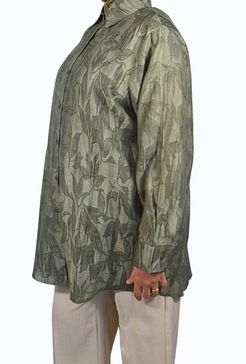 Tencel blouse with floral pattern
