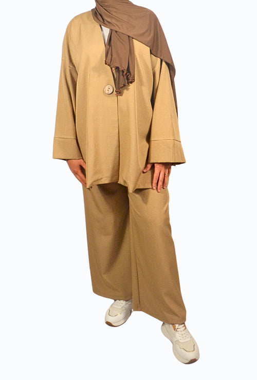 Clara Zweiteiler in Beige