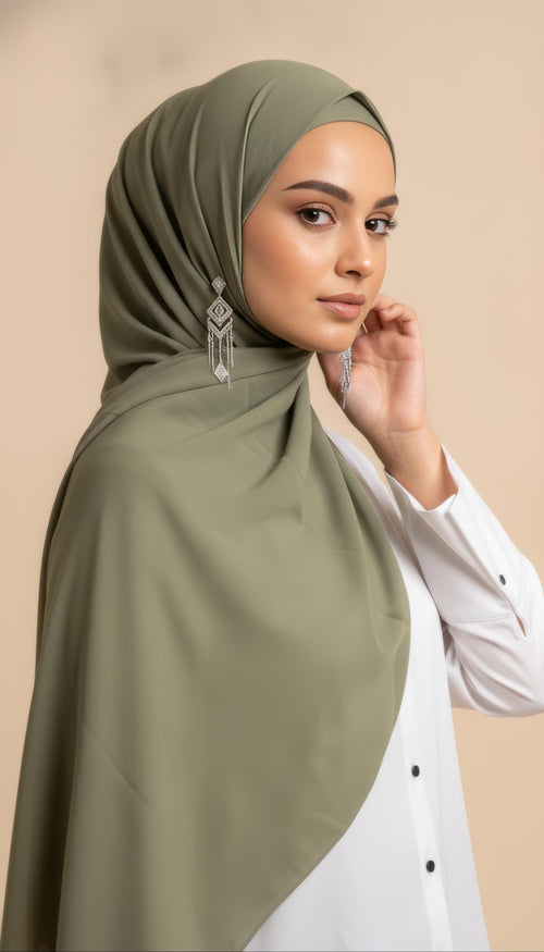 Relax Hijab - Khakigrün