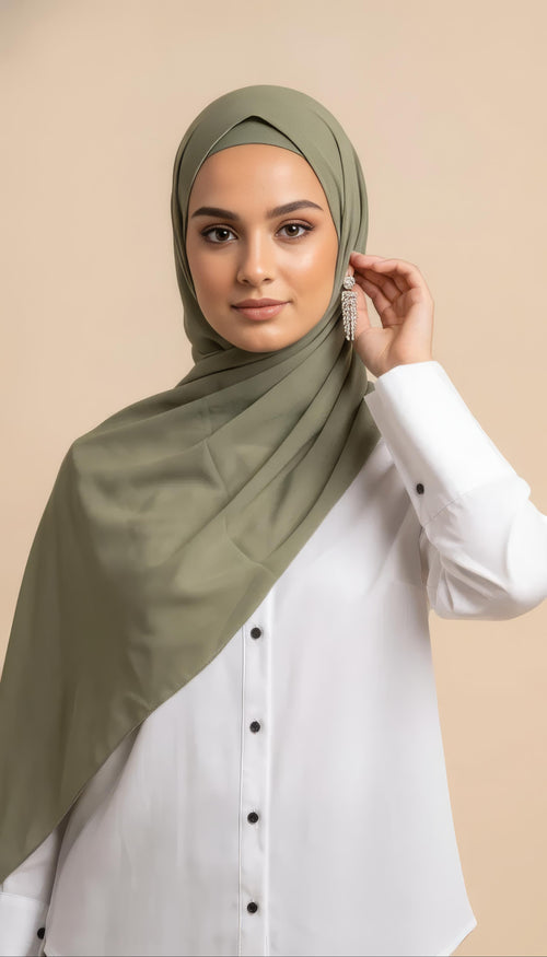 Relax Hijab - Khakigrün
