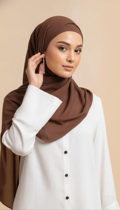 Relax Hijab - Marrone Cioccolato
