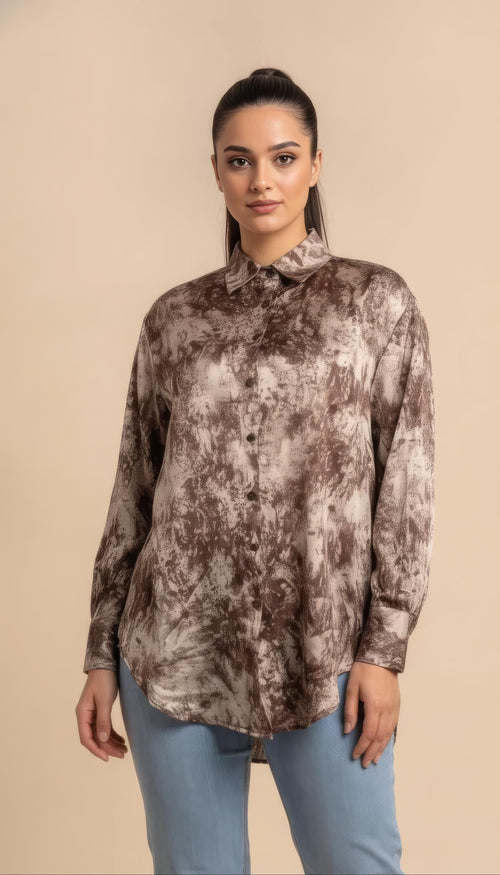 Selma Bluse in Braun