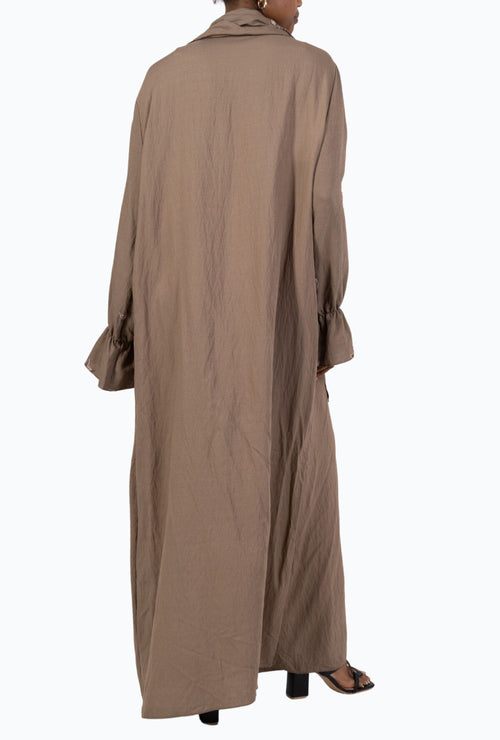 Abaya Ensemble Fringe Sleeves