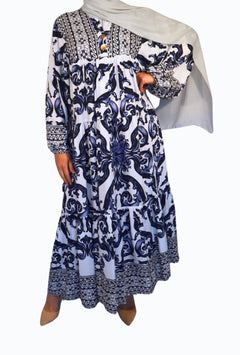 Elegant sailor-style dress
