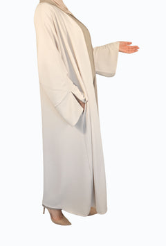 Elegant bicolor abaya two-piece