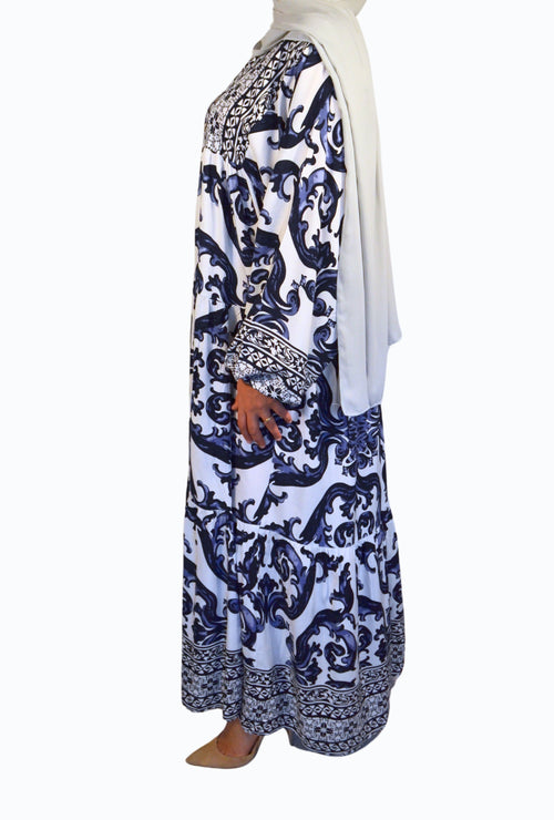 Elegant sailor-style dress
