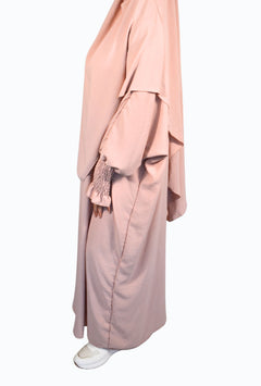 Khimar two-piece with details on the sleeves
