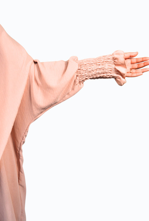 Khimar two-piece with details on the sleeves