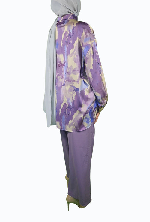 Two-piece shirt and trousers Marble