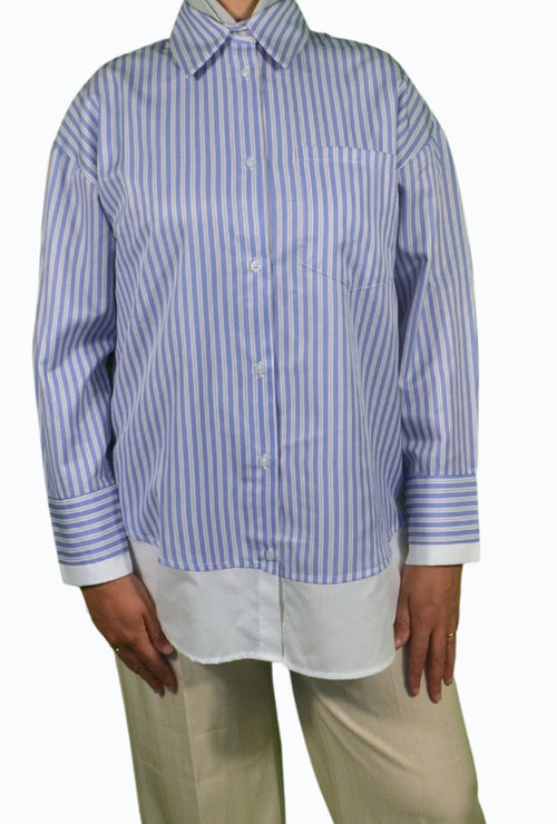 Striped oversize shirt