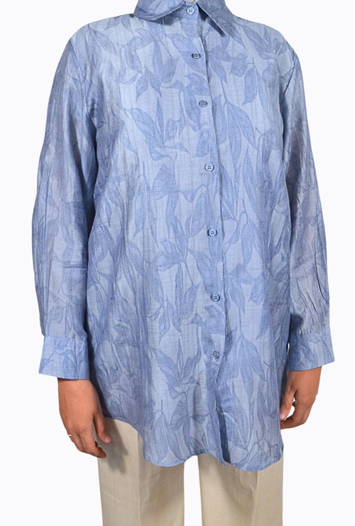 Tencel blouse with floral pattern