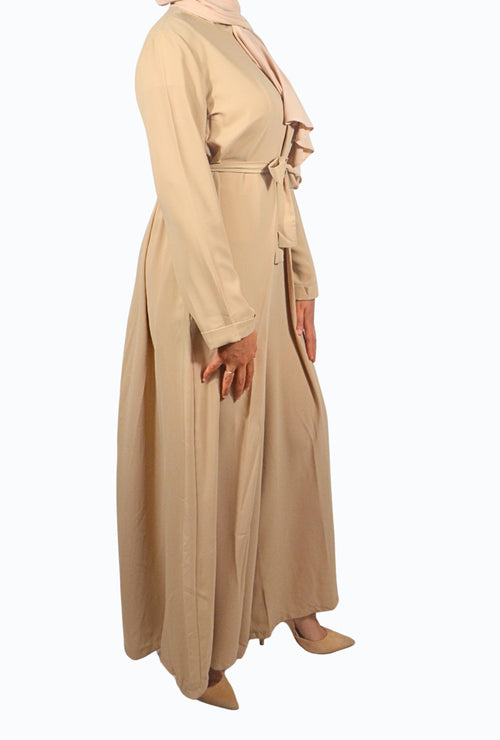 Elegant jumpsuit with skirt effect