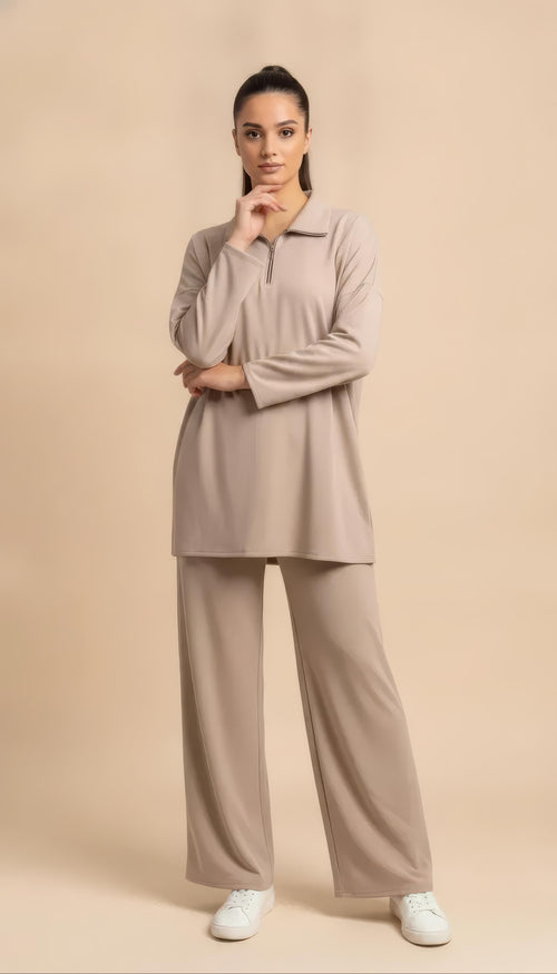 Completo due pezzi Talia Beige