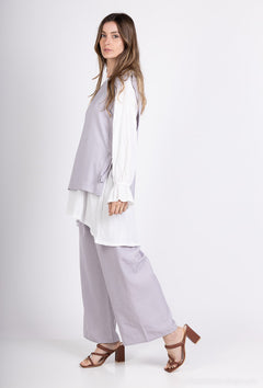 Élise Dreiteiler in Hellgrau