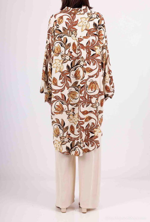 Two-piece set with floral pattern