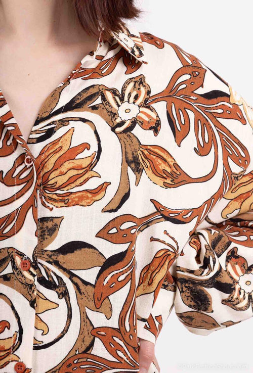 Two-piece set with floral pattern