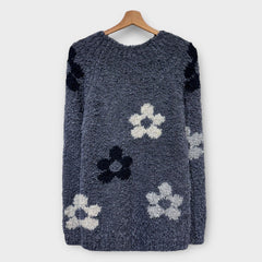 Flora Pullover in Jeansblau