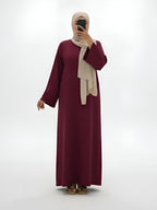 Layla Abaya in Burgunderrot